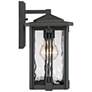 Quoizel Everglade 12 1/4"H Earth Black Outdoor Wall Light