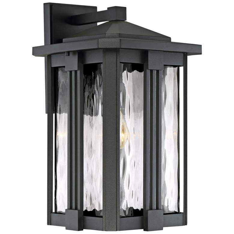 Image 1 Quoizel Everglade 18 inch High Earth Black Outdoor Wall Light