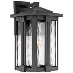 Quoizel Everglade 18&quot; High Earth Black Outdoor Wall Light