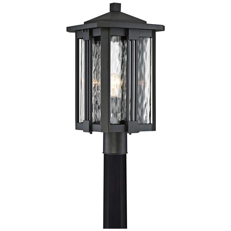 Image 1 Quoizel Everglade 20 1/4 inchW Earth Black Outdoor Post Light