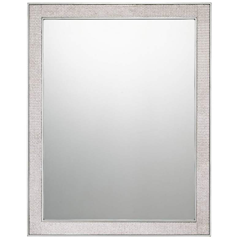 Image 1 Quoizel Evoke Silver Leaf 22 inch x 28 inch Wall Mirror