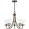 Quoizel Fairchild 25"W Statuary Bronze 5-Light Chandelier
