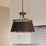 2_Quoizel Fairview 18"W Western Bronze 3-Light Drum Pendant