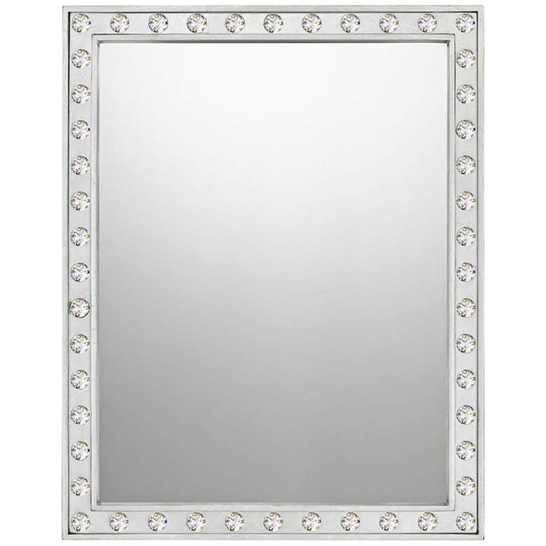 Image 1 Quoizel Fame Silver Leaf 22" x 28" Wall Mirror