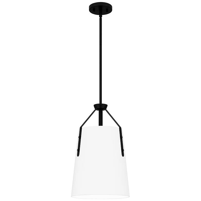 Image 1 Quoizel Faye 11 1/4" Wide Matte Black Mini Pendant