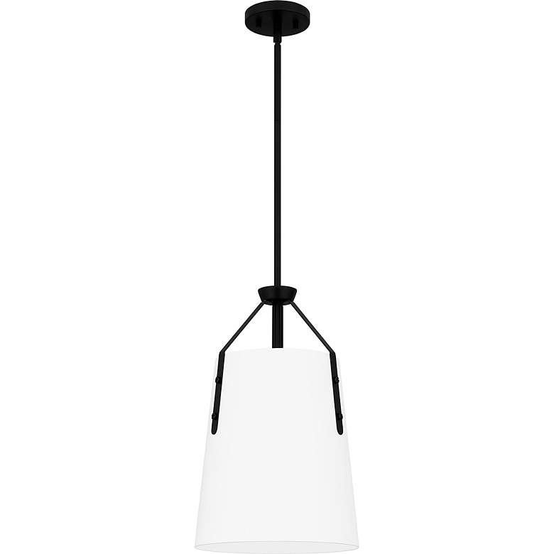 Image 3 Quoizel Faye 11 1/4" Wide Matte Black Mini Pendant more views
