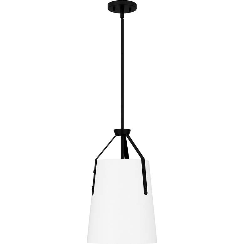 Image 4 Quoizel Faye 11 1/4" Wide Matte Black Mini Pendant more views