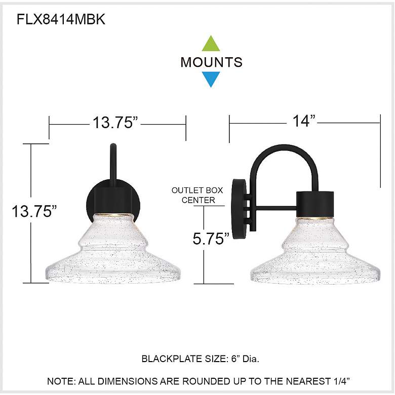 Image 7 Quoizel Felix 12.3" High Integrated LED Matte Black Outdoor Wall Light more views
