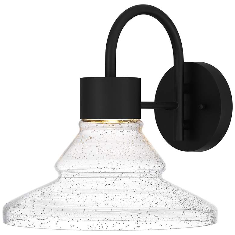 Image 2 Quoizel Felix 12.3" Integrated LED Matte Black Outdoor Wall Light