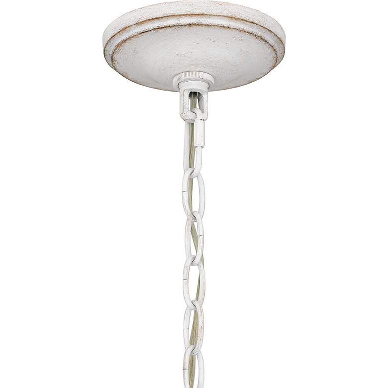 Image 7 Quoizel Flannery 26" Wide Antique White 5-Light Chandelier more views