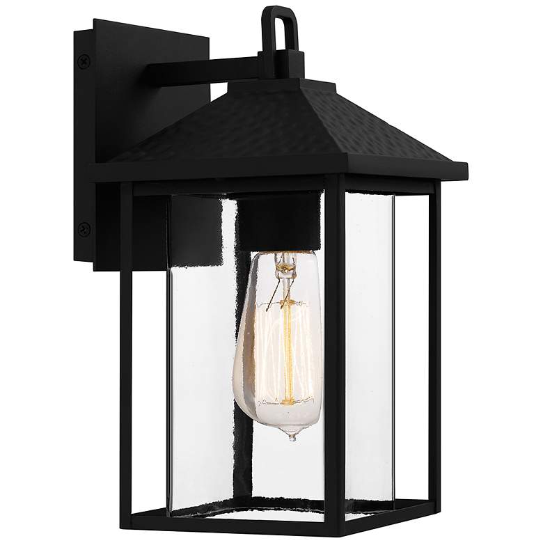 Image 3 Quoizel Fletcher 11" High Earth Black Outdoor Wall Light