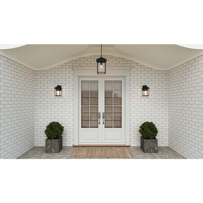 Image 7 Quoizel Fletcher 11" High Earth Black Outdoor Wall Light more views