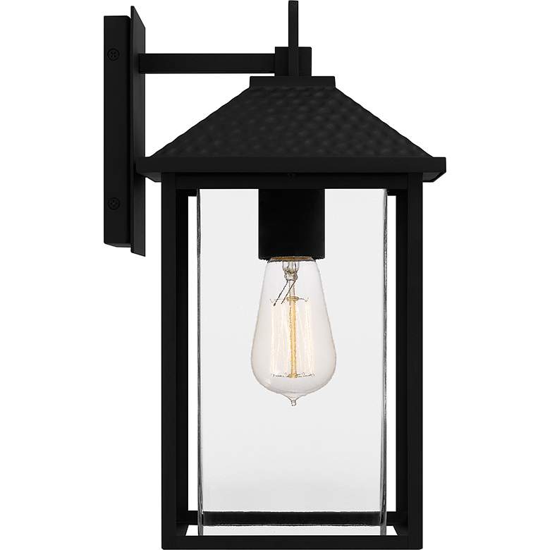 Image 4 Quoizel Fletcher 14 1/2" High Earth Black Outdoor Wall Light more views