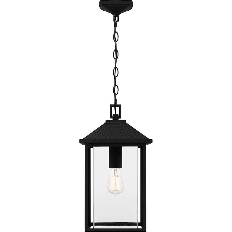 Image 4 Quoizel Fletcher 17 3/4"H Earth Black Outdoor Hanging Light more views