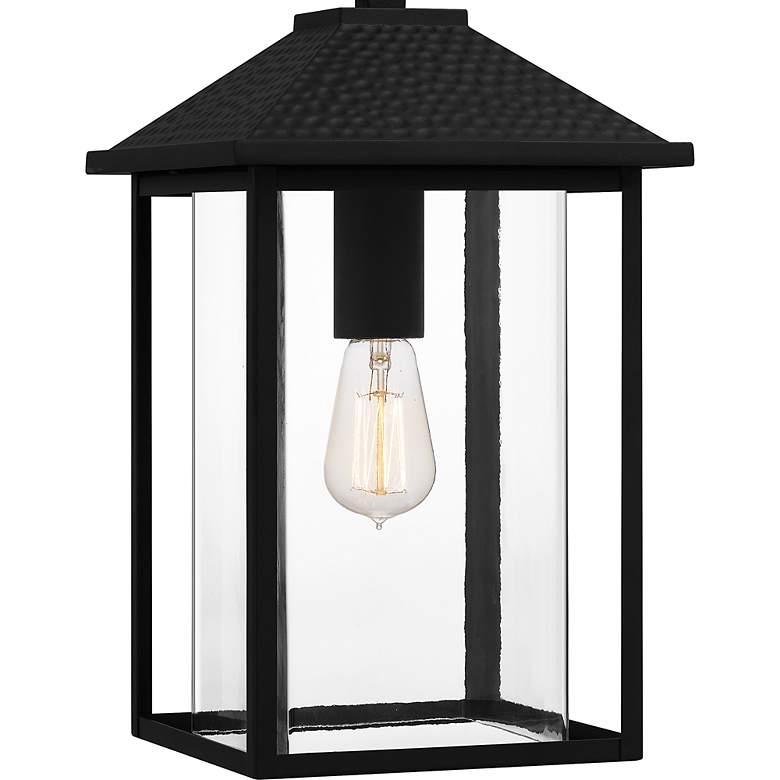 Image 6 Quoizel Fletcher 17 3/4"H Earth Black Outdoor Hanging Light more views