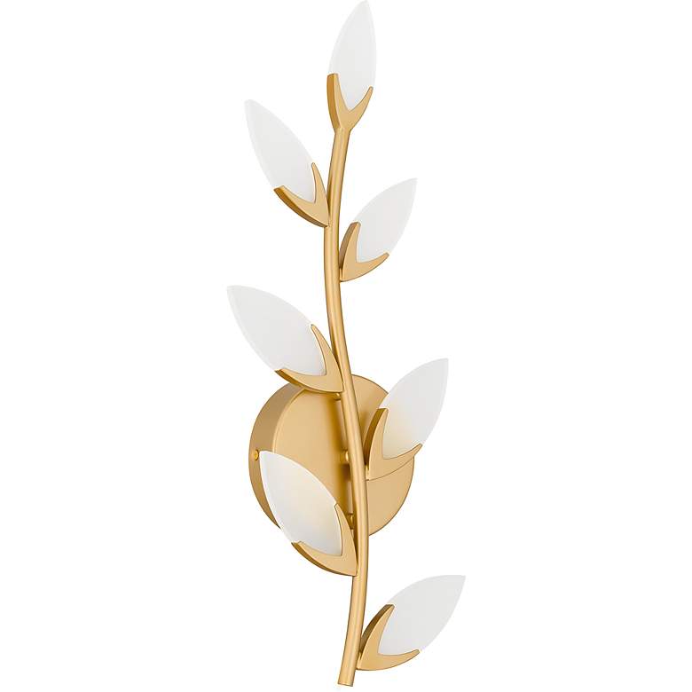 Image 2 Quoizel Flores 20 1/2" High LED Soft Gold Wall Sconce more views