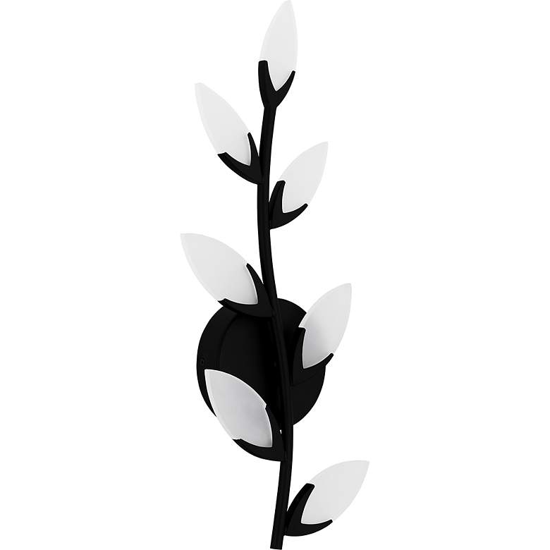 Image 2 Quoizel Flores 20 1/2"H Matte Black 7-Light LED Wall Sconce more views