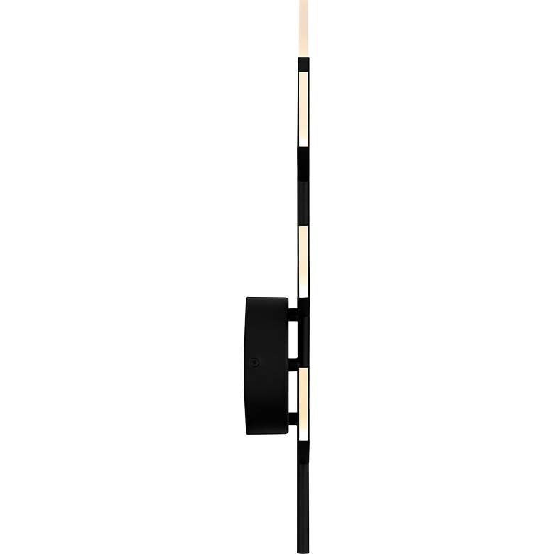 Image 4 Quoizel Flores 20 1/2"H Matte Black 7-Light LED Wall Sconce more views