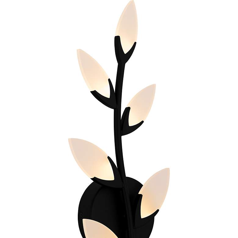 Image 5 Quoizel Flores 20 1/2"H Matte Black 7-Light LED Wall Sconce more views