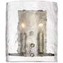 1_Quoizel Fortress 10" High Mottled Silver Wall Sconce