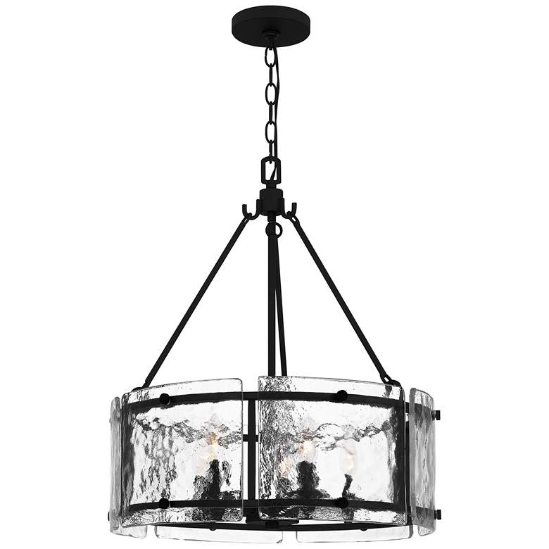 Image 1 Quoizel Fortress 20 1/2 inch Wide Earth Black 5-Light Pendant
