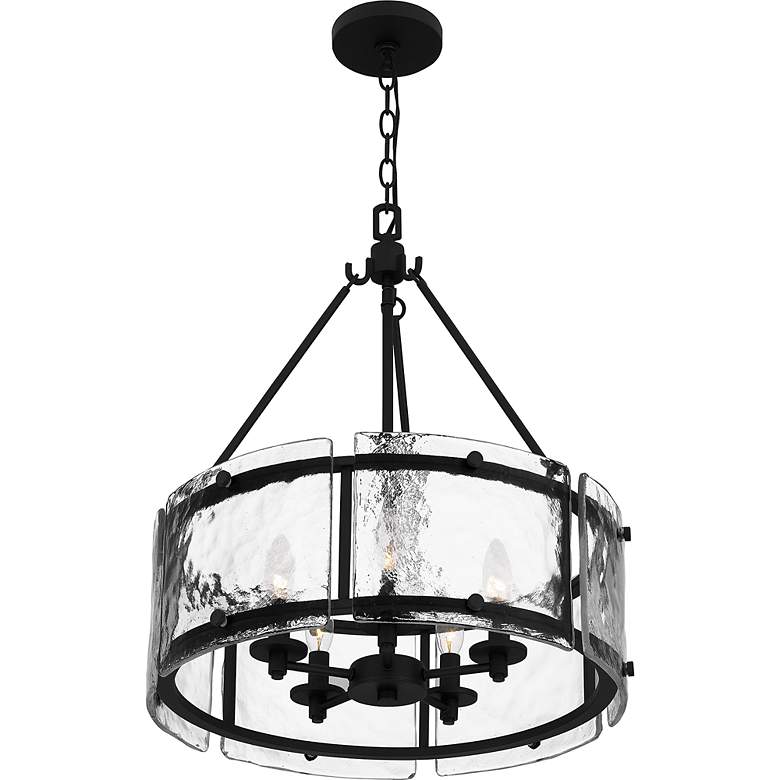 Image 4 Quoizel Fortress 20 1/2" Wide Earth Black 5-Light Pendant more views