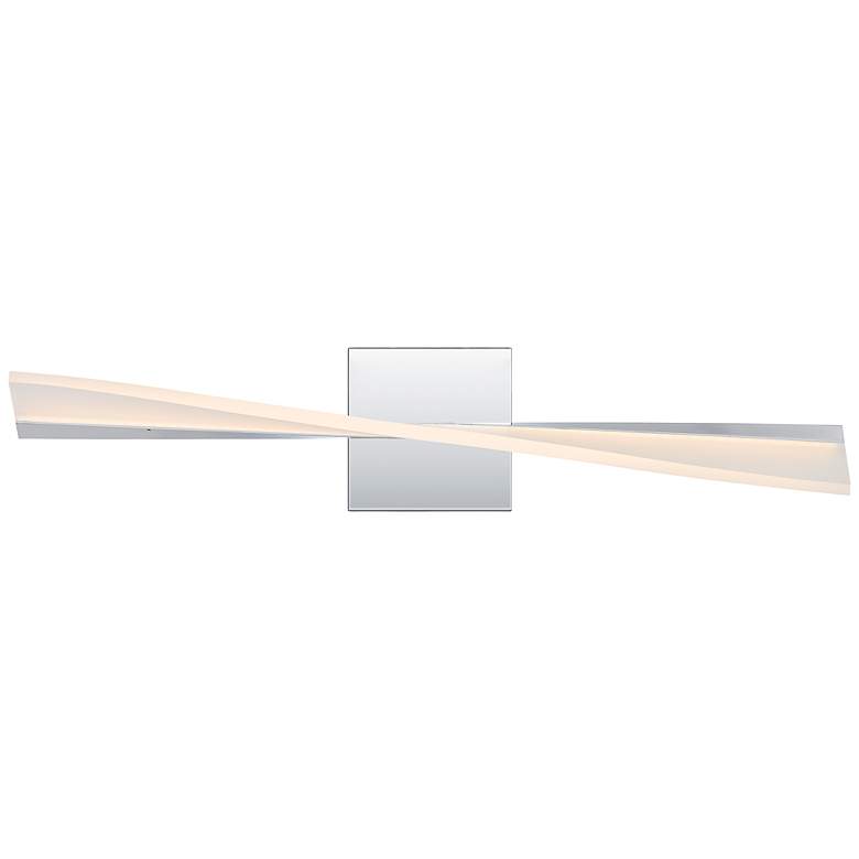Image 1 Quoizel Fox 23 1/2" Wide Polished Chrome CCT LED Bath Light