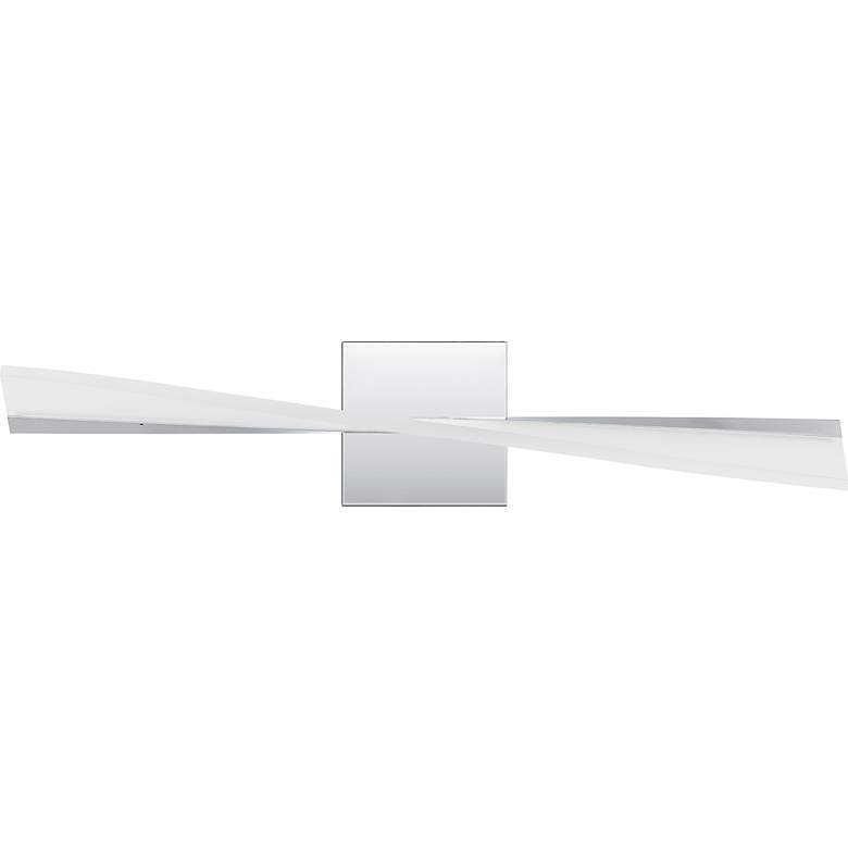 Image 2 Quoizel Fox 23 1/2" Wide Polished Chrome CCT LED Bath Light more views