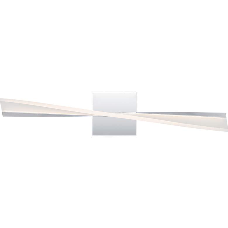 Image 3 Quoizel Fox 23 1/2" Wide Polished Chrome CCT LED Bath Light more views