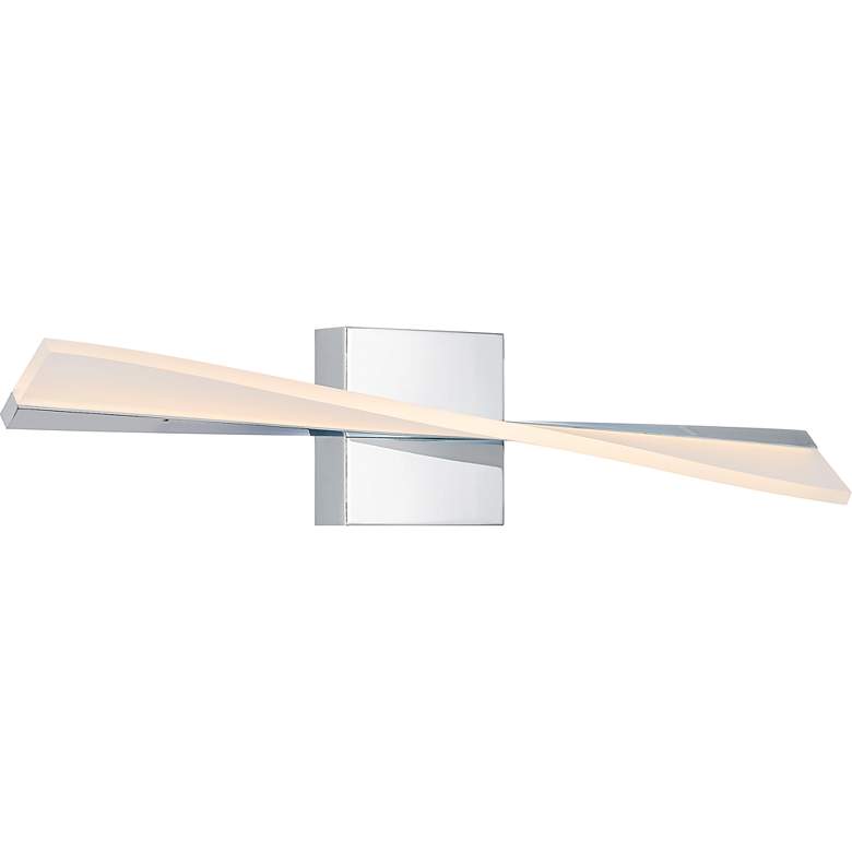 Image 5 Quoizel Fox 23 1/2" Wide Polished Chrome CCT LED Bath Light more views