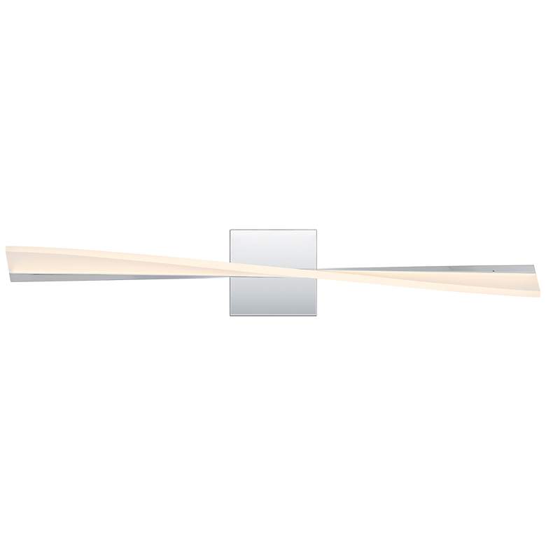 Image 1 Quoizel Fox 28" Wide Polished Chrome LED Bath Light