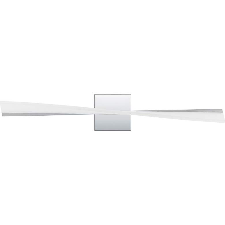 Image 2 Quoizel Fox 28" Wide Polished Chrome LED Bath Light more views