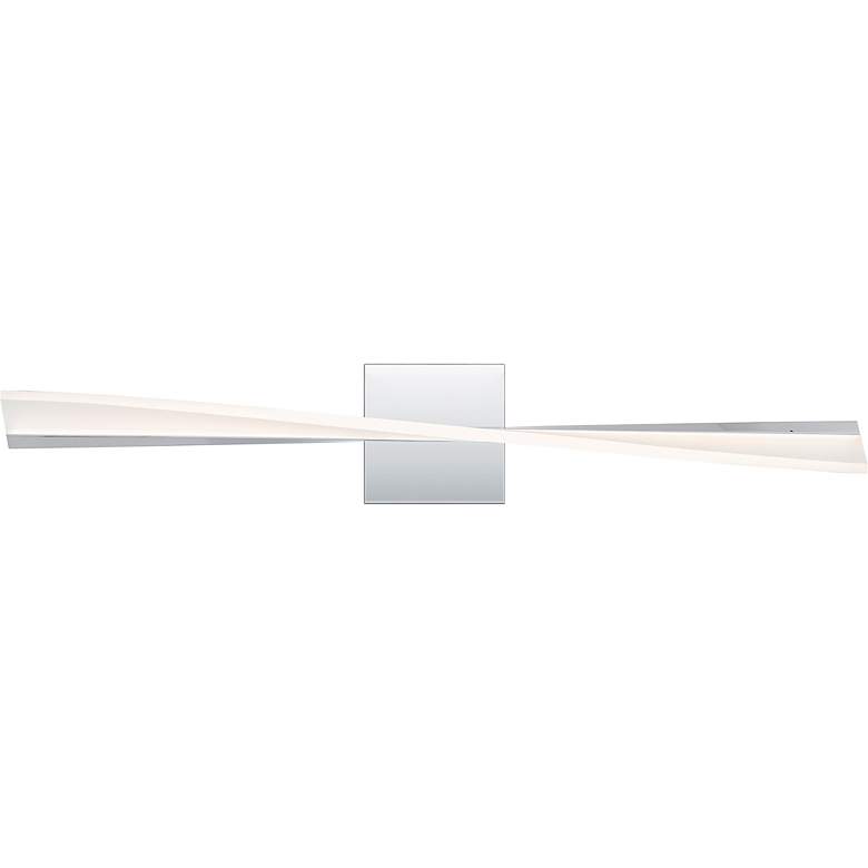 Image 3 Quoizel Fox 28" Wide Polished Chrome LED Bath Light more views
