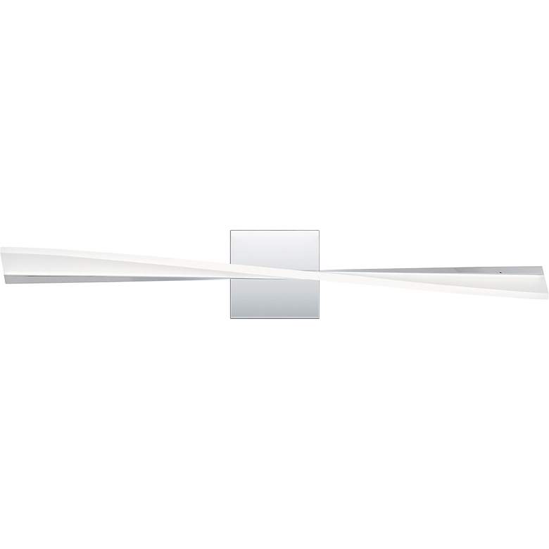 Image 4 Quoizel Fox 28" Wide Polished Chrome LED Bath Light more views