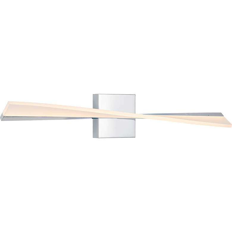 Image 5 Quoizel Fox 28" Wide Polished Chrome LED Bath Light more views