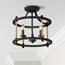 Quoizel Frontier 13" Wide Imperial Bronze Ceiling Light