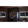 3_Quoizel Fusion 24 3/4" Wide Black and Wood 6-Light Pendant Light more views