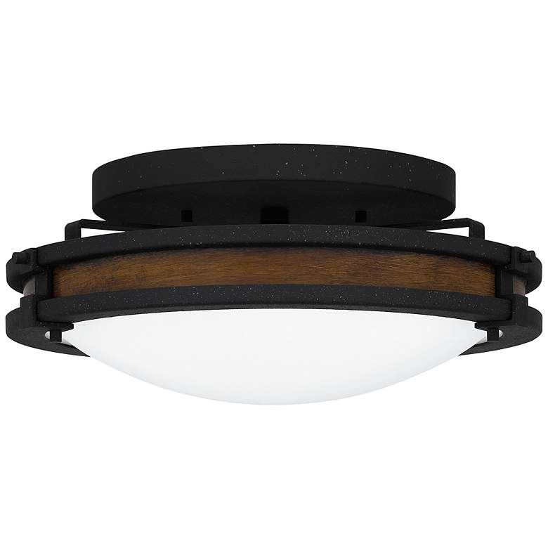Image 3 Quoizel Gainsborough 15" Wide Natural Iron Ceiling Light