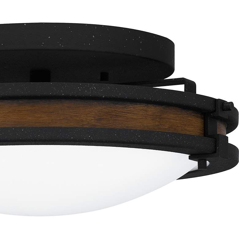 Image 7 Quoizel Gainsborough 15" Wide Natural Iron Ceiling Light more views