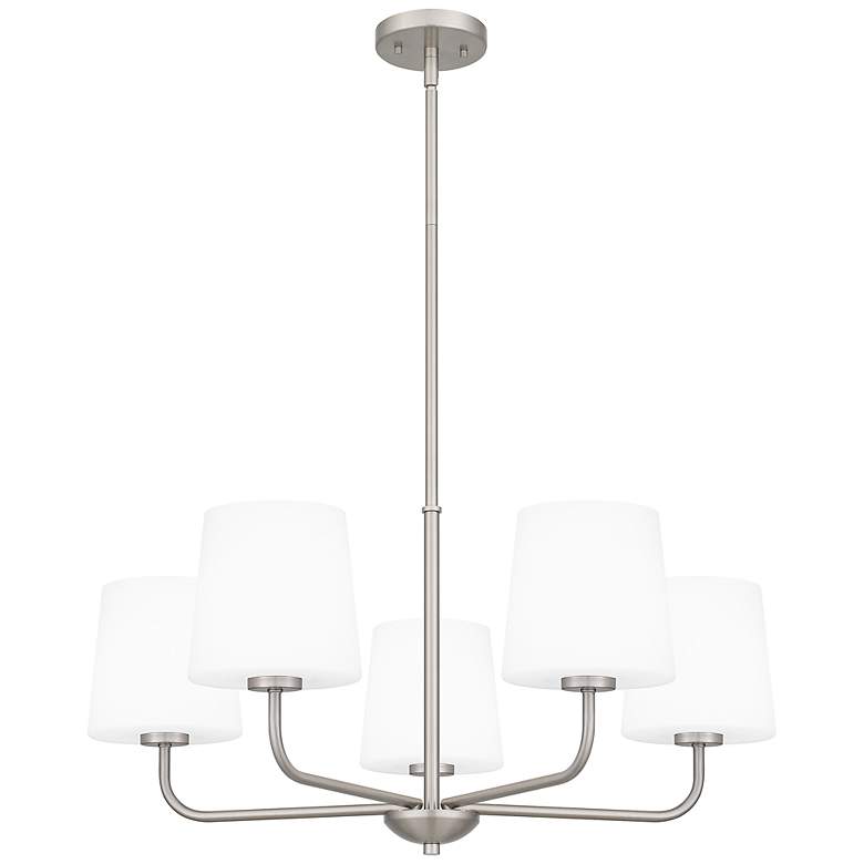 Image 2 Quoizel Gallagher 28" Wide Brushed Nickel 5-Light Chandelier
