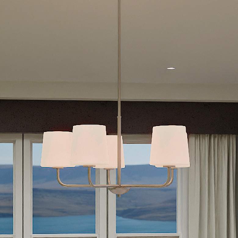Image 1 Quoizel Gallagher 28" Wide Brushed Nickel 5-Light Chandelier