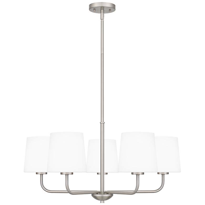 Image 5 Quoizel Gallagher 28" Wide Brushed Nickel 5-Light Chandelier more views