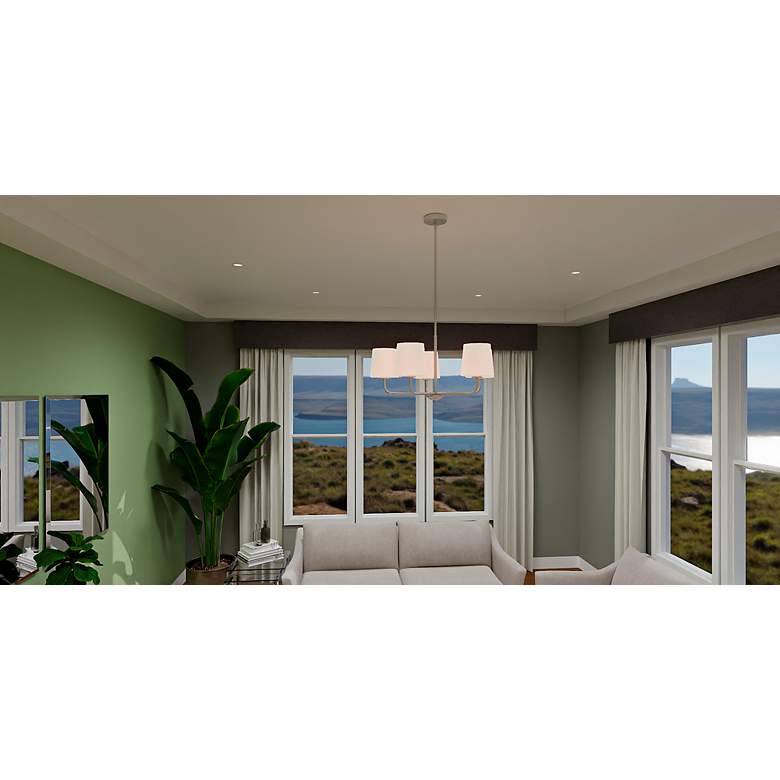 Image 6 Quoizel Gallagher 28" Wide Brushed Nickel 5-Light Chandelier more views
