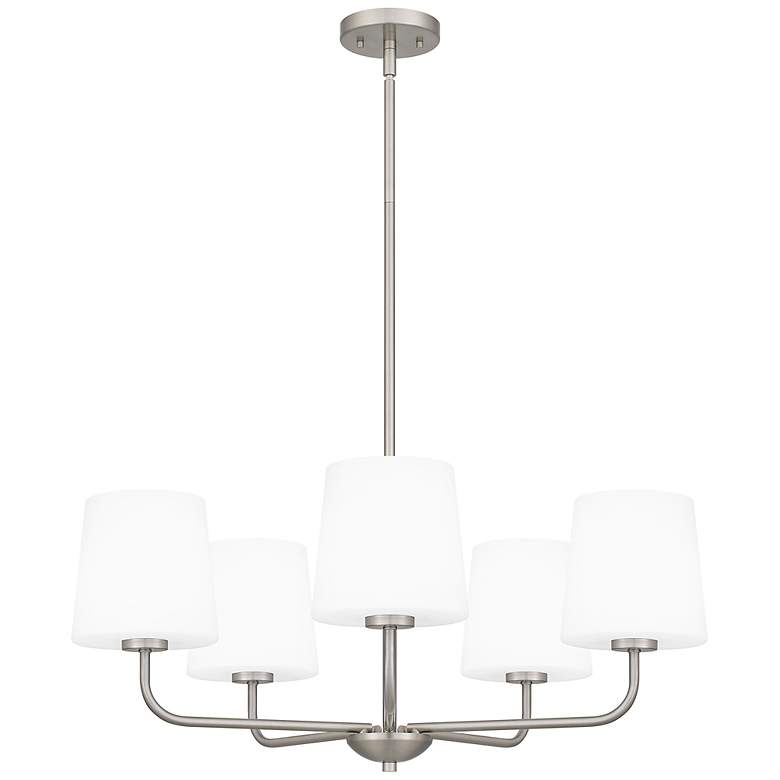 Image 7 Quoizel Gallagher 28" Wide Brushed Nickel 5-Light Chandelier more views
