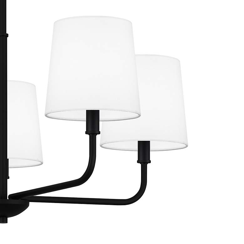 Image 6 Quoizel Gallagher 28" Wide Matte Black 5-Light Chandelier more views