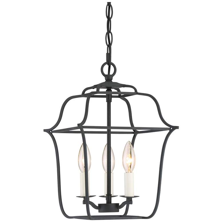 Image 2 Quoizel Gallery 10" Wide Royal Ebony 3-Light Mini Pendant