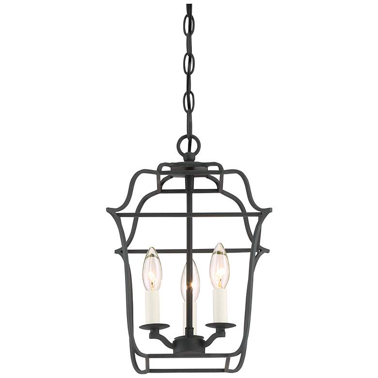 Image 4 Quoizel Gallery 10" Wide Royal Ebony 3-Light Mini Pendant more views