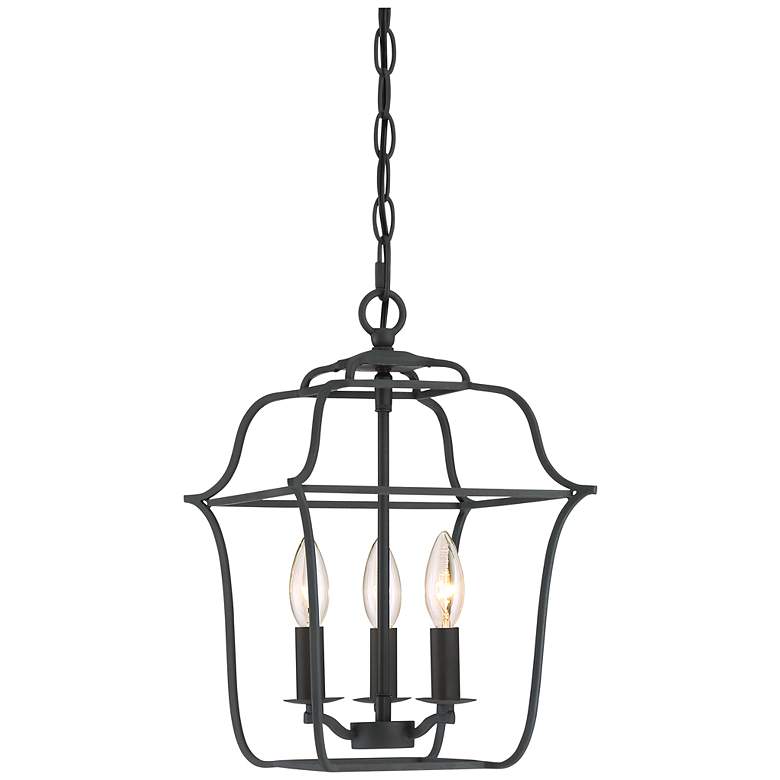 Image 5 Quoizel Gallery 10" Wide Royal Ebony 3-Light Mini Pendant more views
