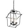 Thumbnail4 of Quoizel Gallery 14" W 4-Light Royal Ebony Cage Chandelier more views
