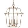 2_Quoizel Gallery 14" Wide Century Silver Leaf 4-Light Pendant